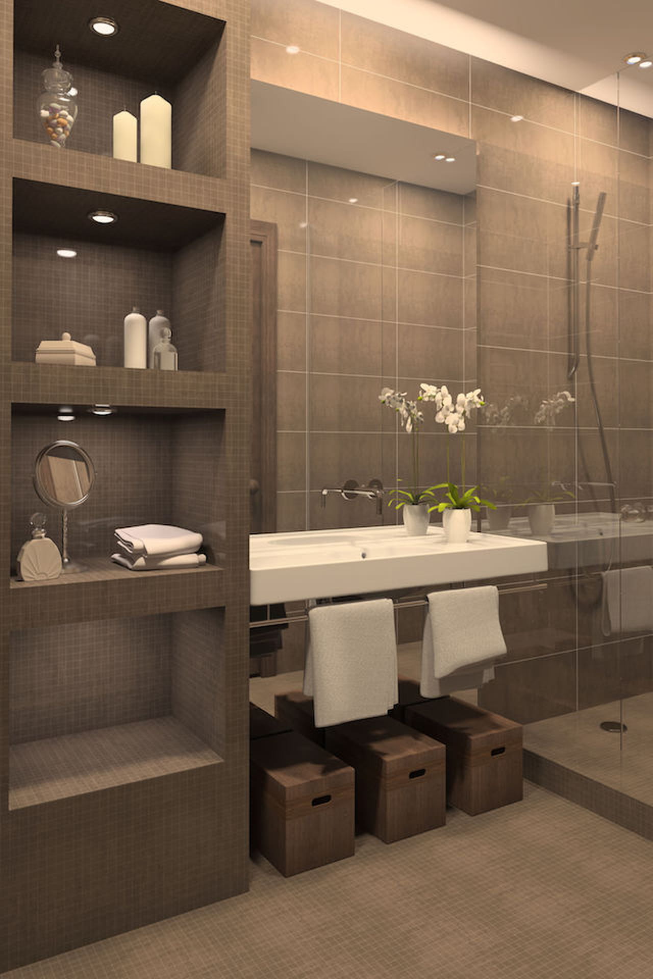 Bagno in muratura: 3 idee in stile (non solo) rustico