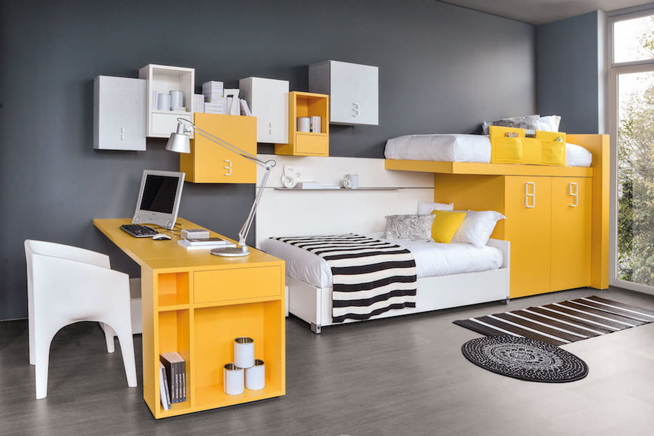 Camere da letto per bambini a castello: letti a castello in legno ...