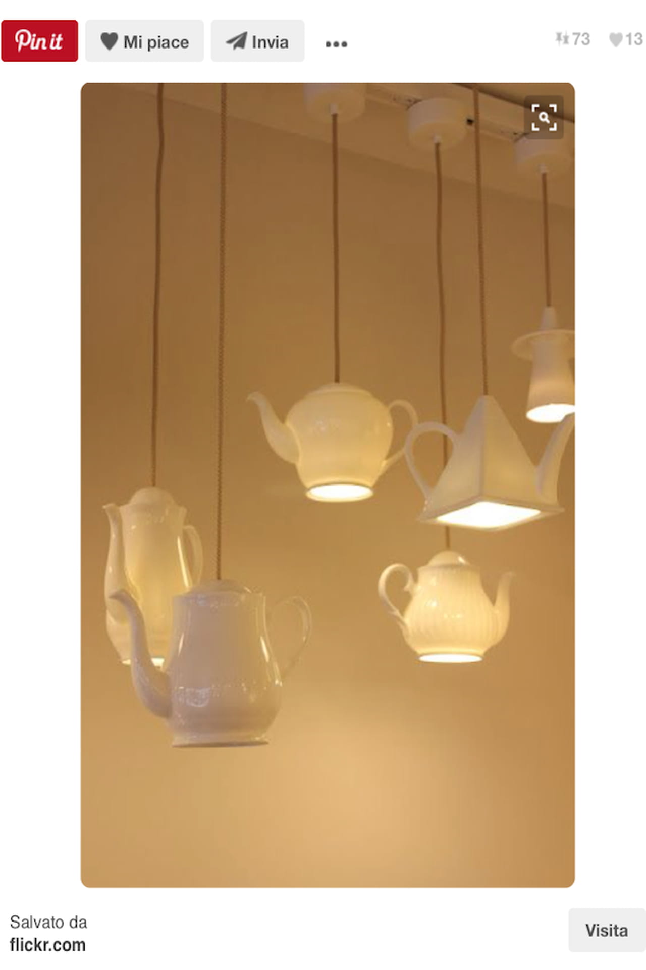 Lampadari fai da te: potere al riciclo creativo Creativo Giardino Fiorito