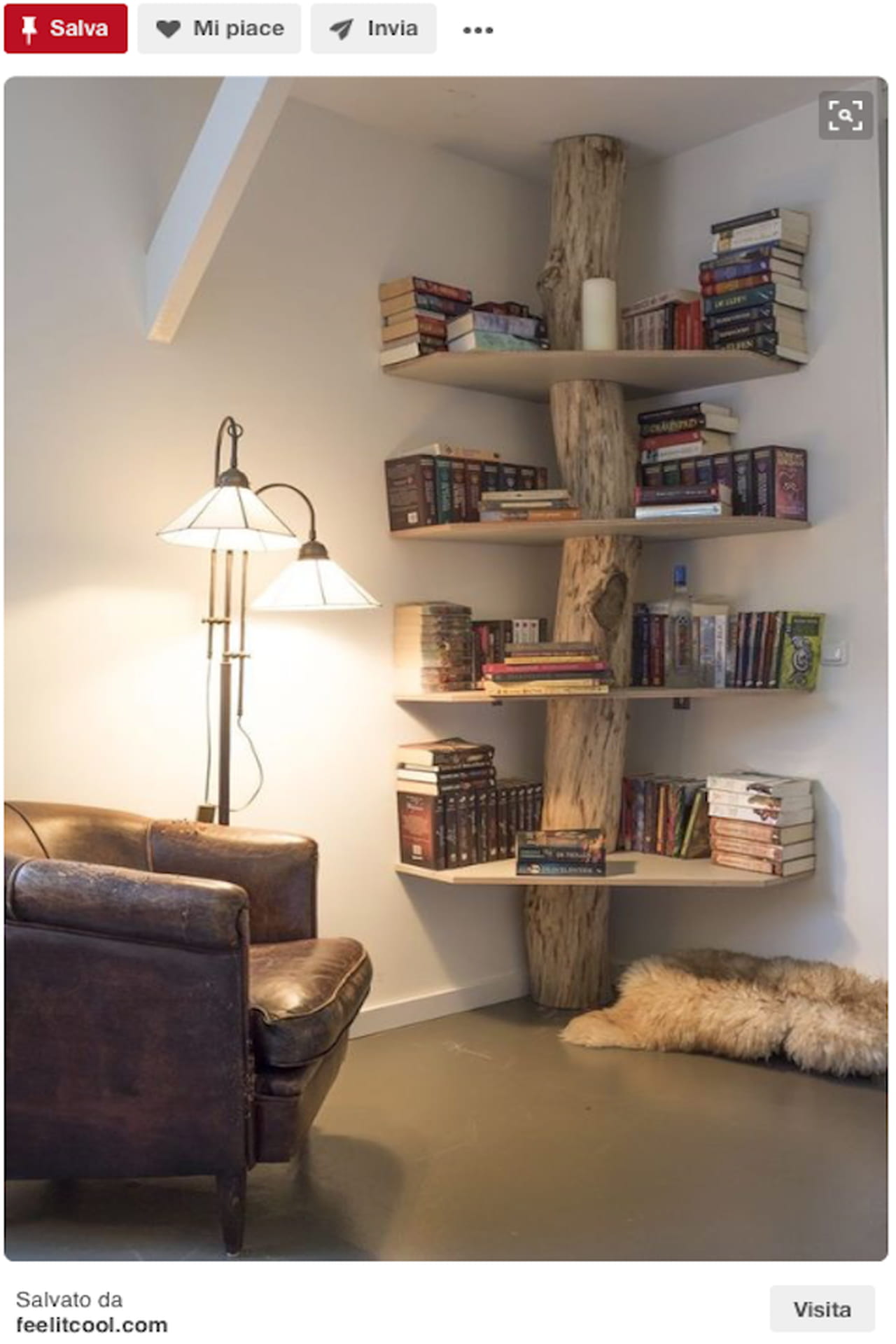 Libreria fai da te: il riciclo in legno