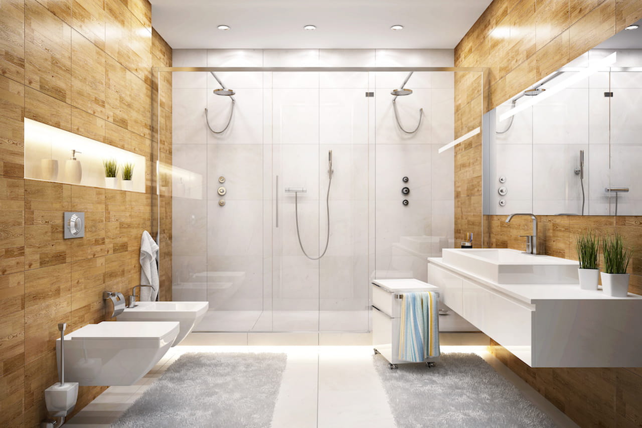 Bagno moderno: estetico e funzionale Doccia a due ante