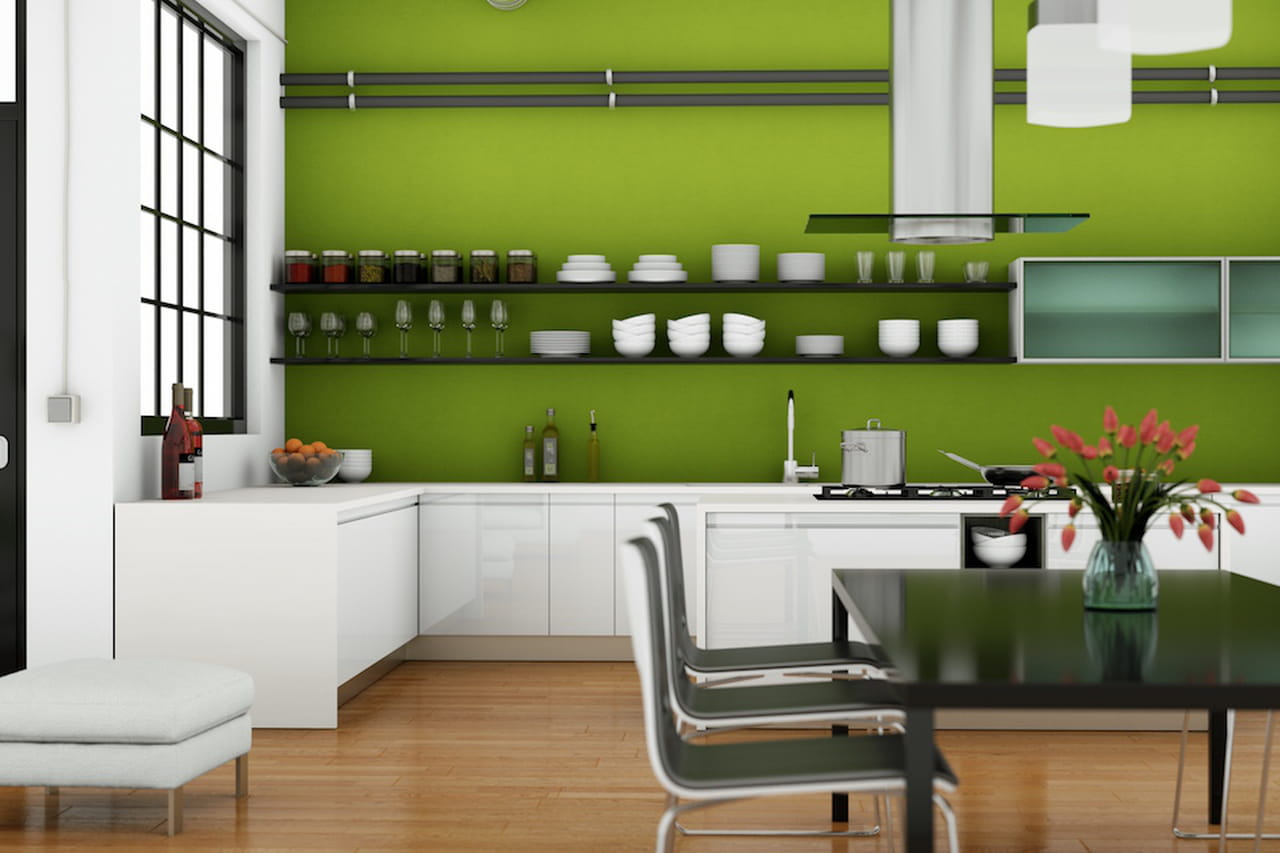 Pareti colorate: idee per tutte le stanze Colore verde pareti