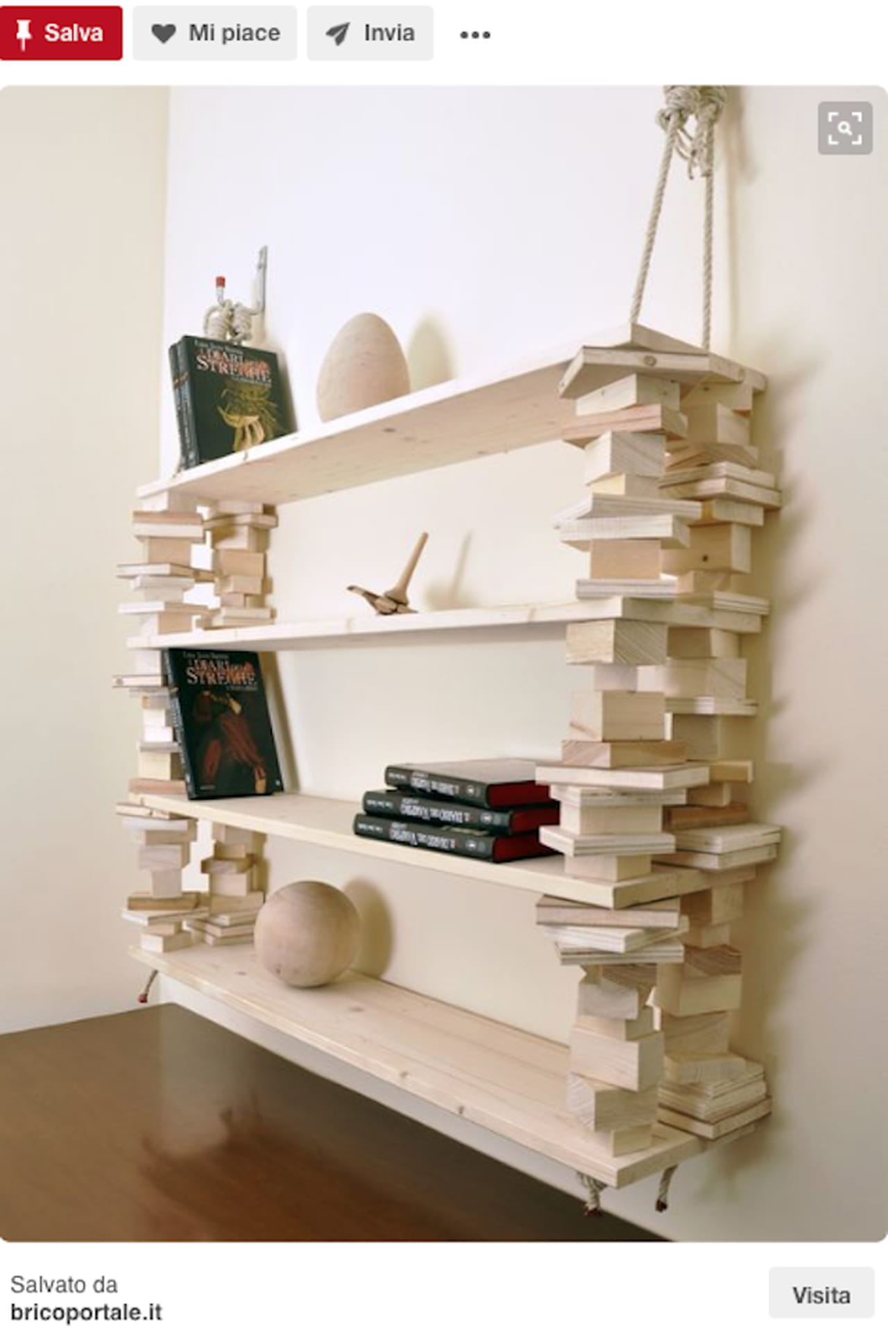 Libreria fai da te: il riciclo in legno