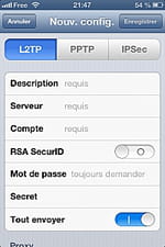 VPN Gratuit: Comment configurer VPN sur iPhone 4/4S?