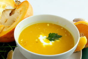 طريقة عمل شوربة اليقطين والزنجبيل الصحية