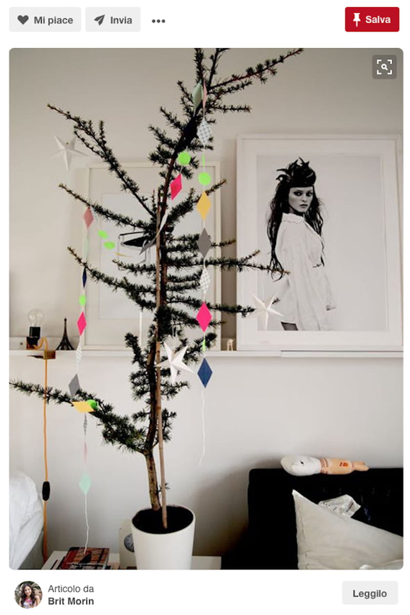 Alberi di Natale: tradizionali o creativi? Spunti da Pinterest